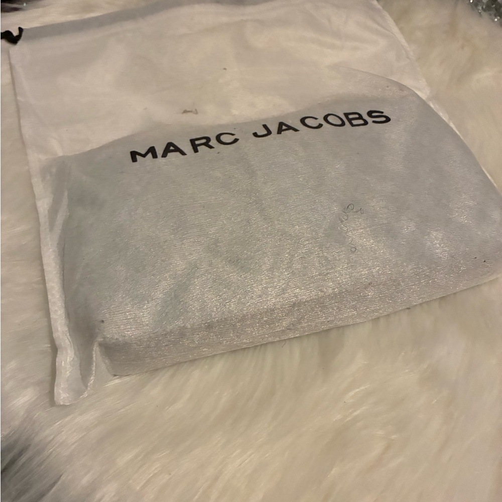 Marc Jacobs Metallic Silver Travel Pouch